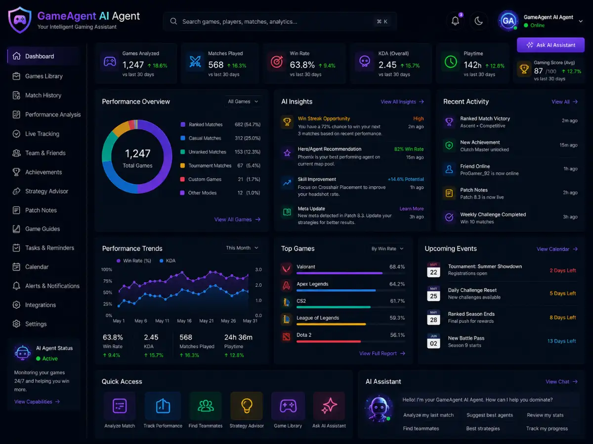 gameagent.app AI game agent app — game agent app preview